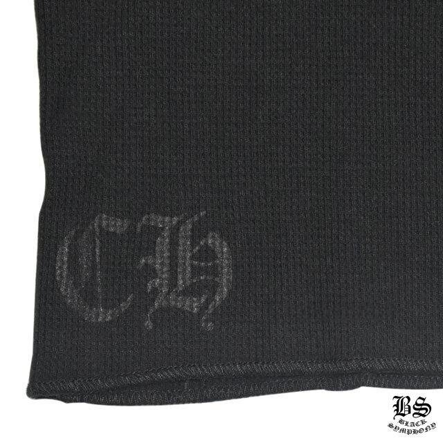 クロムハーツ ロングワッフルTシャツ ヘアリーダガーブラック