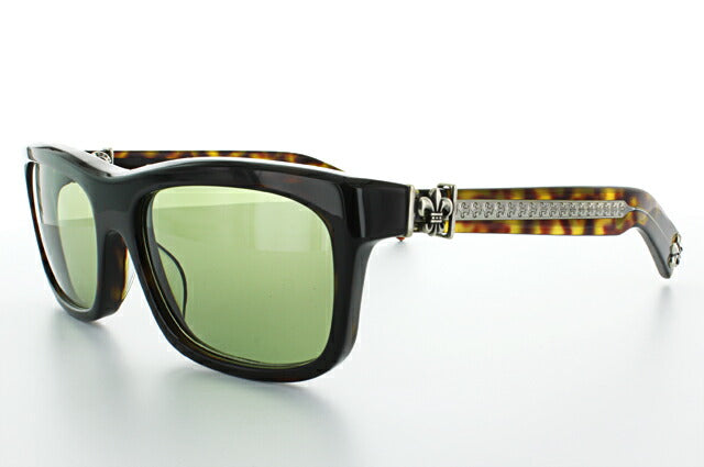 クロムハーツ サングラス CHROME HEARTS レギュラーフィット MY DIXADRYLL Dark Tortise/Green ウェリントン型 ウェリントン型 ユニセックス メンズ レディース 紫外線 UVカット ラッピング無料-サングラスハウス プラス