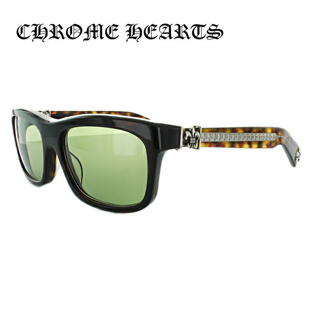 クロムハーツ サングラス CHROME HEARTS レギュラーフィット MY DIXADRYLL Dark Tortise/Green ウェリントン型 ウェリントン型 ユニセックス メンズ レディース 紫外線 UVカット ラッピング無料-サングラスハウス プラス