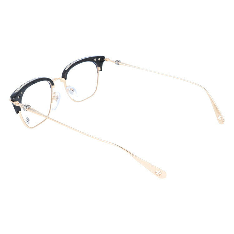 【選べる15色 ライトカラーレンズ】クロムハーツ ライトカラー サングラス CHROME HEARTS SLUNTRADICTION BK/GP 52 ブロー型 メンズ レディース アウトドア 運転 ドライブ レジャー UVカット 伊達 メガネ 眼鏡-サングラスハウス プラス