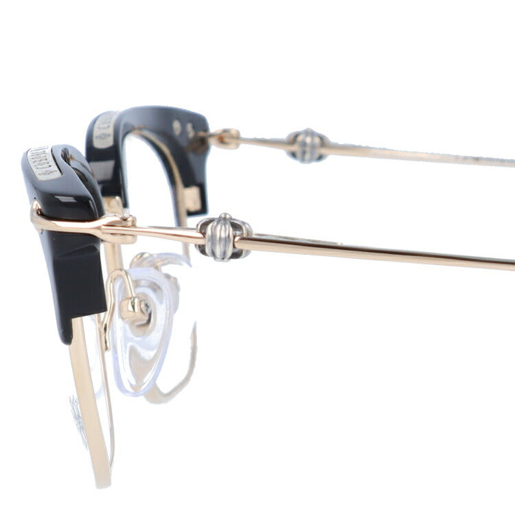 【選べる15色 ライトカラーレンズ】クロムハーツ ライトカラー サングラス CHROME HEARTS SLUNTRADICTION BK/GP 52 ブロー型 メンズ レディース アウトドア 運転 ドライブ レジャー UVカット 伊達 メガネ 眼鏡-サングラスハウス プラス