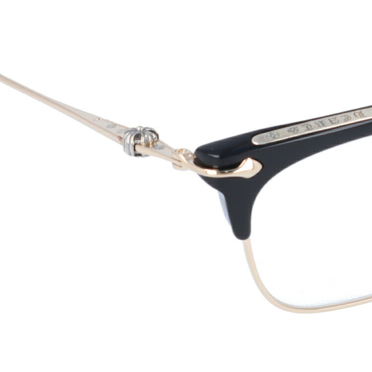 【選べる15色 ライトカラーレンズ】クロムハーツ ライトカラー サングラス CHROME HEARTS SLUNTRADICTION BK/GP 52 ブロー型 メンズ レディース アウトドア 運転 ドライブ レジャー UVカット 伊達 メガネ 眼鏡-サングラスハウス プラス