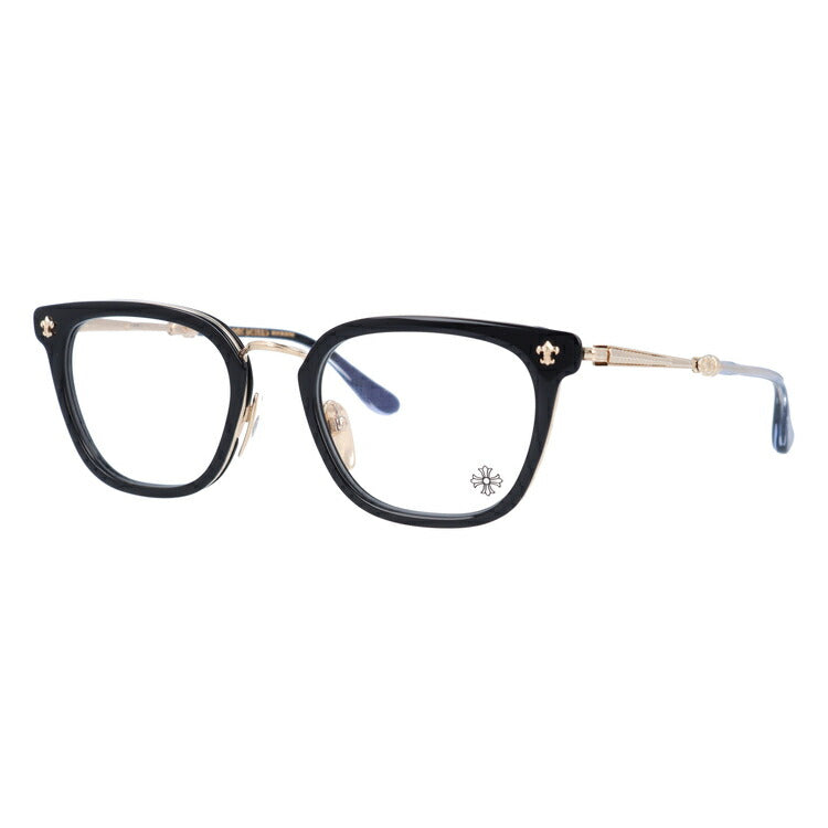 【選べる15色 ライトカラーレンズ】クロムハーツ ライトカラー サングラス CHROME HEARTS STRAPADICTOME BK/GP 51 スクエア型 メンズ レディース アウトドア 運転 ドライブ レジャー UVカット 伊達 メガネ 眼鏡-サングラスハウス プラス