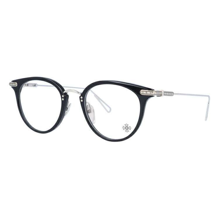 【選べる15色 ライトカラーレンズ】クロムハーツ ライトカラー サングラス CHROME HEARTS JACK ON BK/SS 49 日本製 クロ ボストン型 メンズ レディース アウトドア 運転 ドライブ レジャー UVカット 伊達 メガネ 眼鏡-サングラスハウス プラス