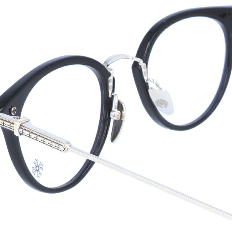 【選べる15色 ライトカラーレンズ】クロムハーツ ライトカラー サングラス CHROME HEARTS JACK ON BK/SS 49 日本製 クロ ボストン型 メンズ レディース アウトドア 運転 ドライブ レジャー UVカット 伊達 メガネ 眼鏡-サングラスハウス プラス