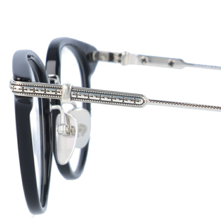 【選べる15色 ライトカラーレンズ】クロムハーツ ライトカラー サングラス CHROME HEARTS JACK ON BK/SS 49 日本製 クロ ボストン型 メンズ レディース アウトドア 運転 ドライブ レジャー UVカット 伊達 メガネ 眼鏡-サングラスハウス プラス