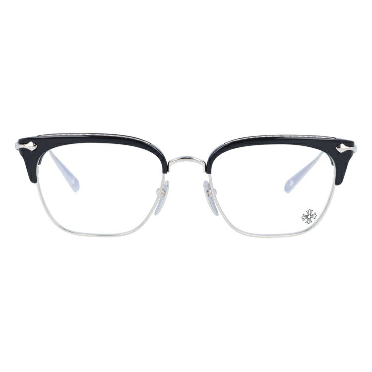 【選べる15色 ライトカラーレンズ】クロムハーツ ライトカラー サングラス CHROME HEARTS SLUNTRADICTION BK/SS 54 日本製 クロス CHプラス ブロー型 メンズ レディース アウトドア 運転 ドライブ レジャー UVカット 伊達 メガネ 眼鏡-サングラスハウス プラス