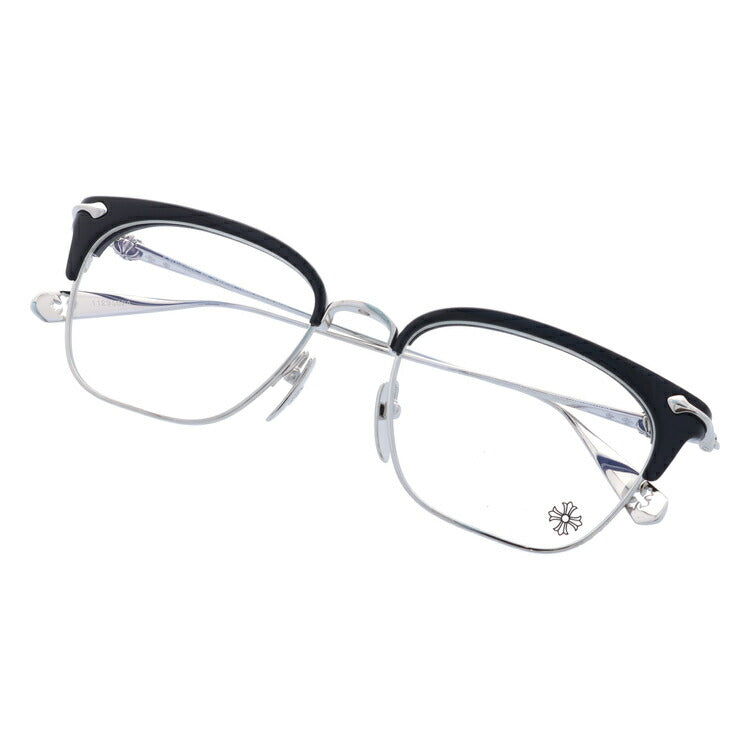 【選べる15色 ライトカラーレンズ】クロムハーツ ライトカラー サングラス CHROME HEARTS SLUNTRADICTION BK/SS 54 日本製 クロス CHプラス ブロー型 メンズ レディース アウトドア 運転 ドライブ レジャー UVカット 伊達 メガネ 眼鏡-サングラスハウス プラス
