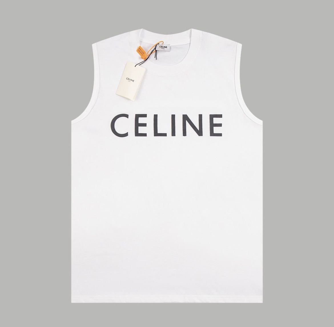 cline ノースリーブシャツ  黒 &白＆グレー綿100%  cl0001