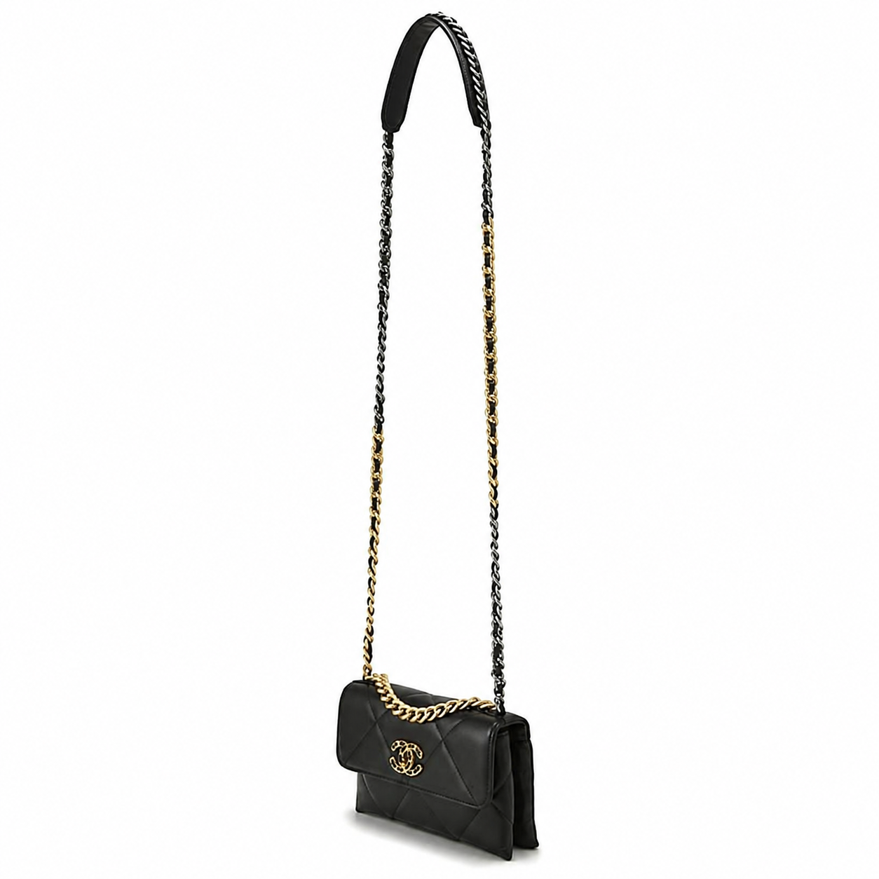 CHANEL シャネル 19 Chain Wallet 19 チェーン ウォレット ブラック 黒