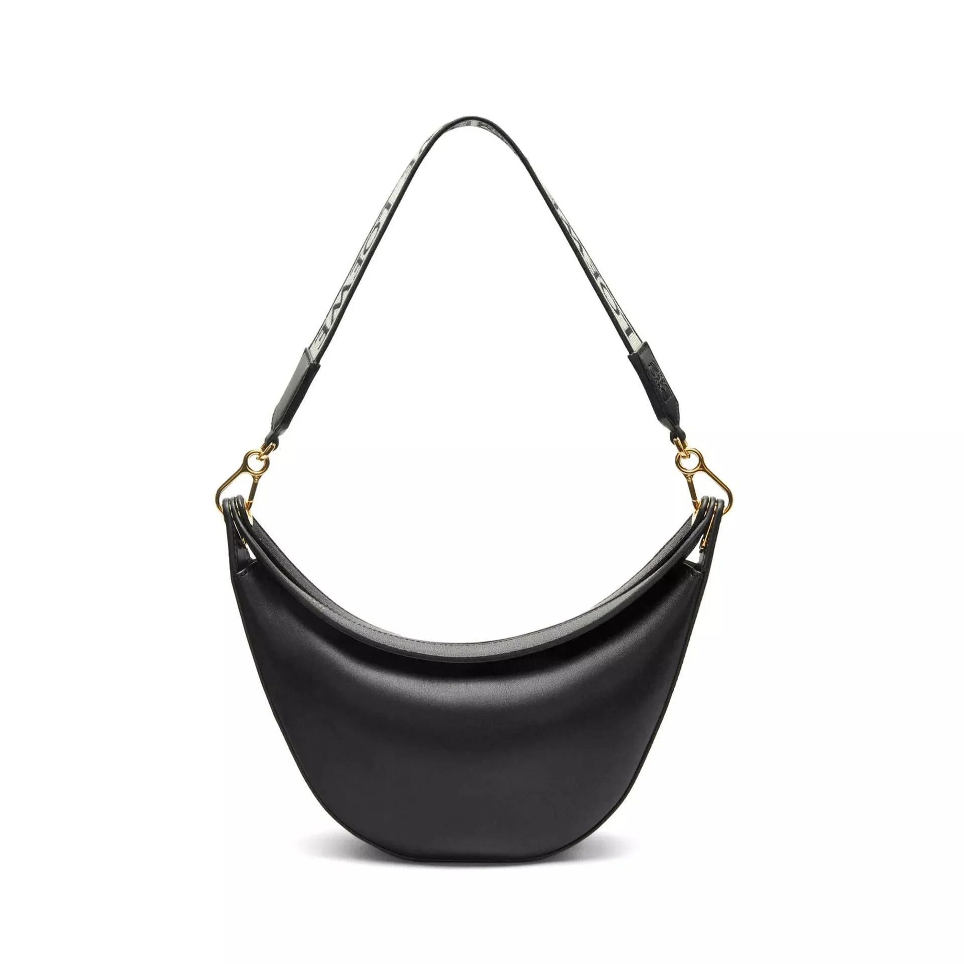 LOEWE サテンカーフ＆ジャカード Luna ホーボー バッグ