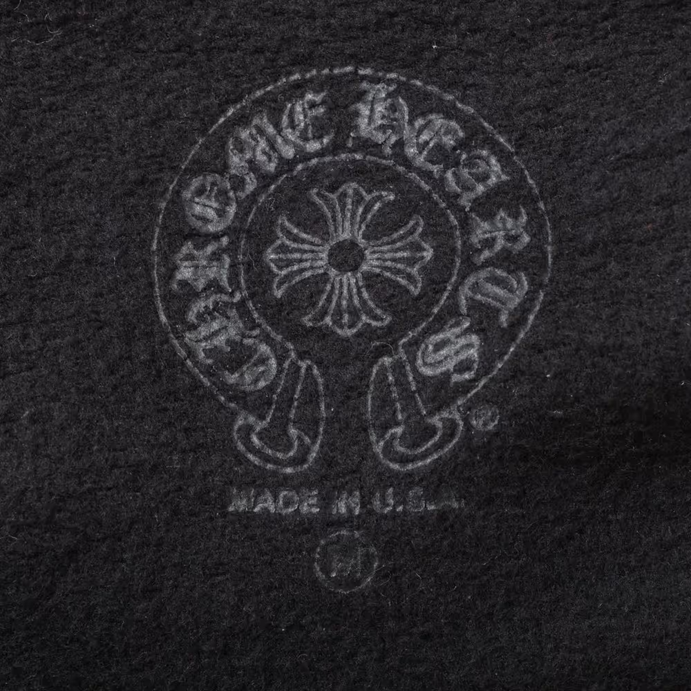 クロムハーツ パーカー コットン  ブラック×レッド