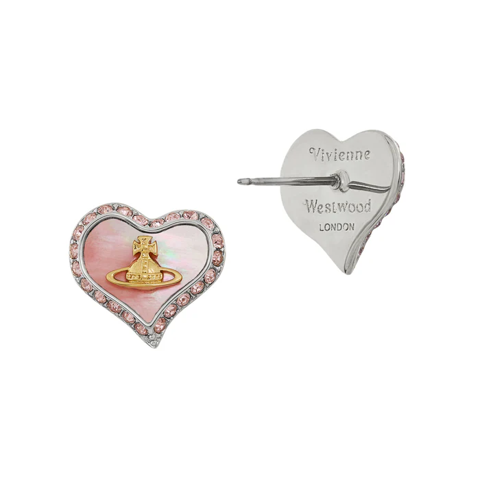 Vivienne Westwood(ヴィヴィアンウエストウッド)【新品】ヴィヴィアンウエストウッド オーブ ハート ジェルピアス ピンク