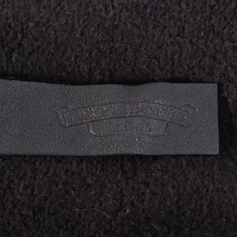 クロムハーツ パーカー コットン  ブラック SAILIN ON セメタリークロス刺繍