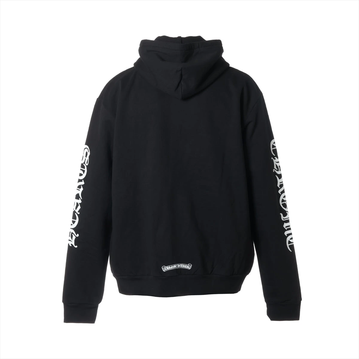 クロムハーツ パーカー コットンブラック ダガージップ 袖ロゴ