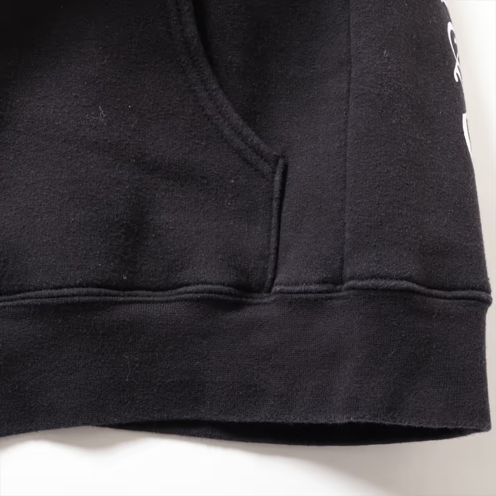 クロムハーツ ホースシュー パーカー コットン×ポリエステル ブラック 裏地サーマル