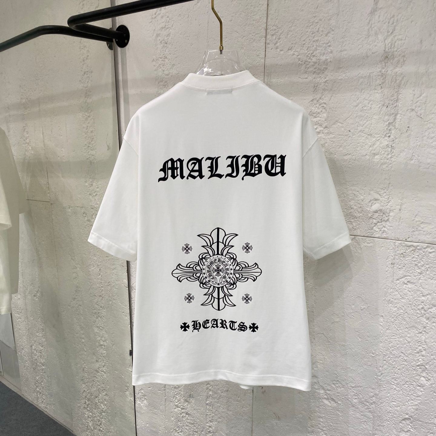【ストリート感抜群】Chrome Hearts/クロムハーツ 2026夏限定 クロスデザイン半袖Tシャツ ブラック/ホワイト HT-26S07