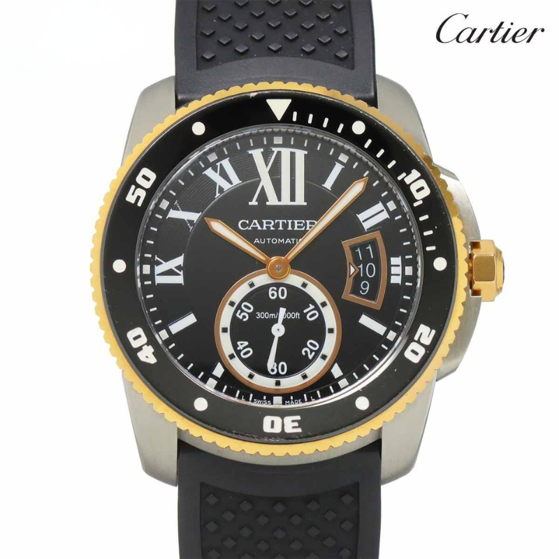 カルティエ Cartier カリブル ドゥ カルティエ ダイバー コンビ W7100055 メンズ 腕時計 K18PG 
