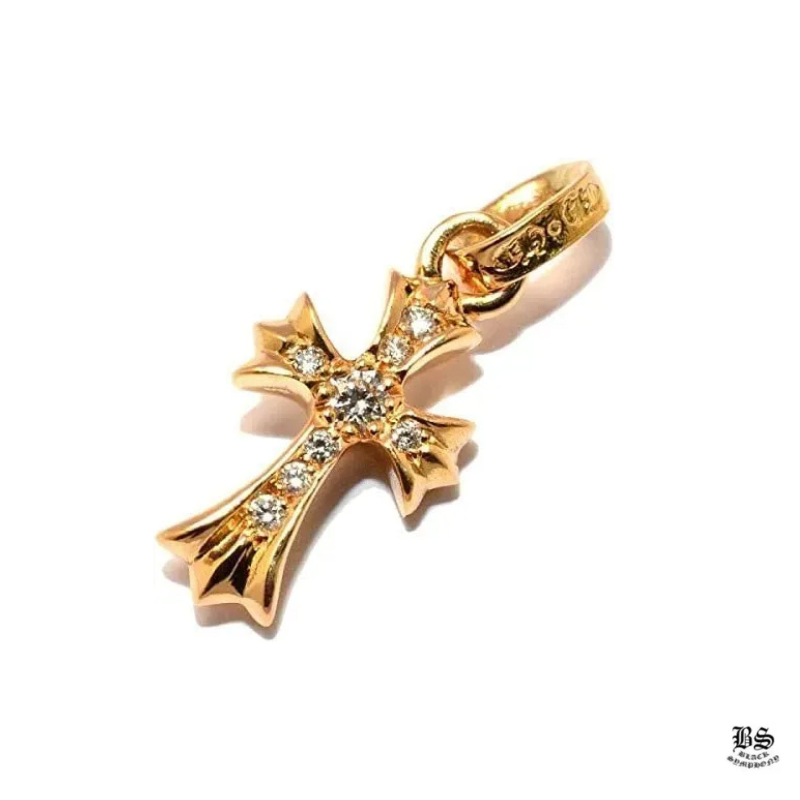 ネックレス クロムハーツ ベビーファット22K パヴェダイヤモンド 22K BABY FAT PAVE Diamonds 