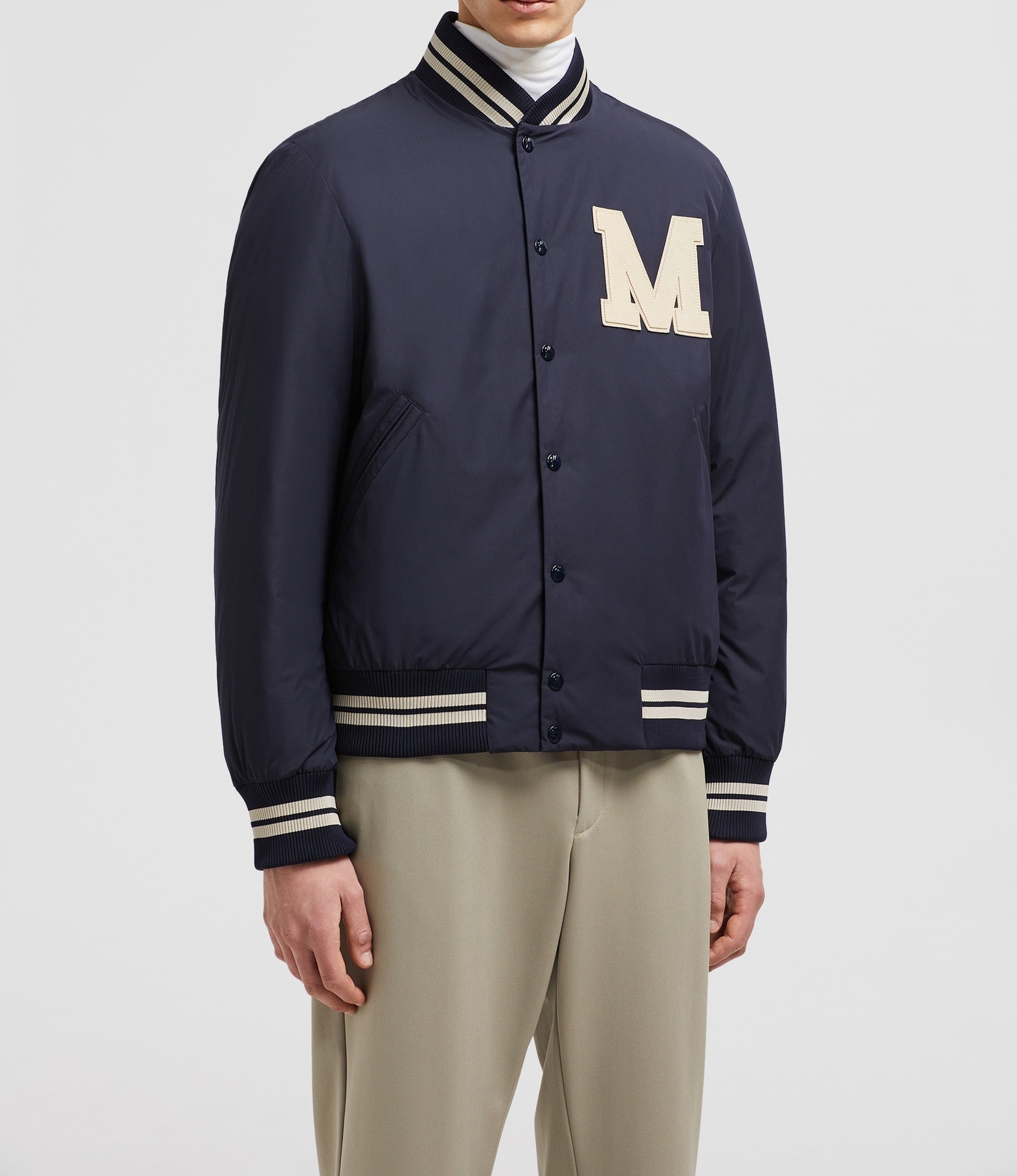 【MONCLER】（モンクレール） 2024春夏 ロゴ入り ボンバーダウンジャケット LATELTIN