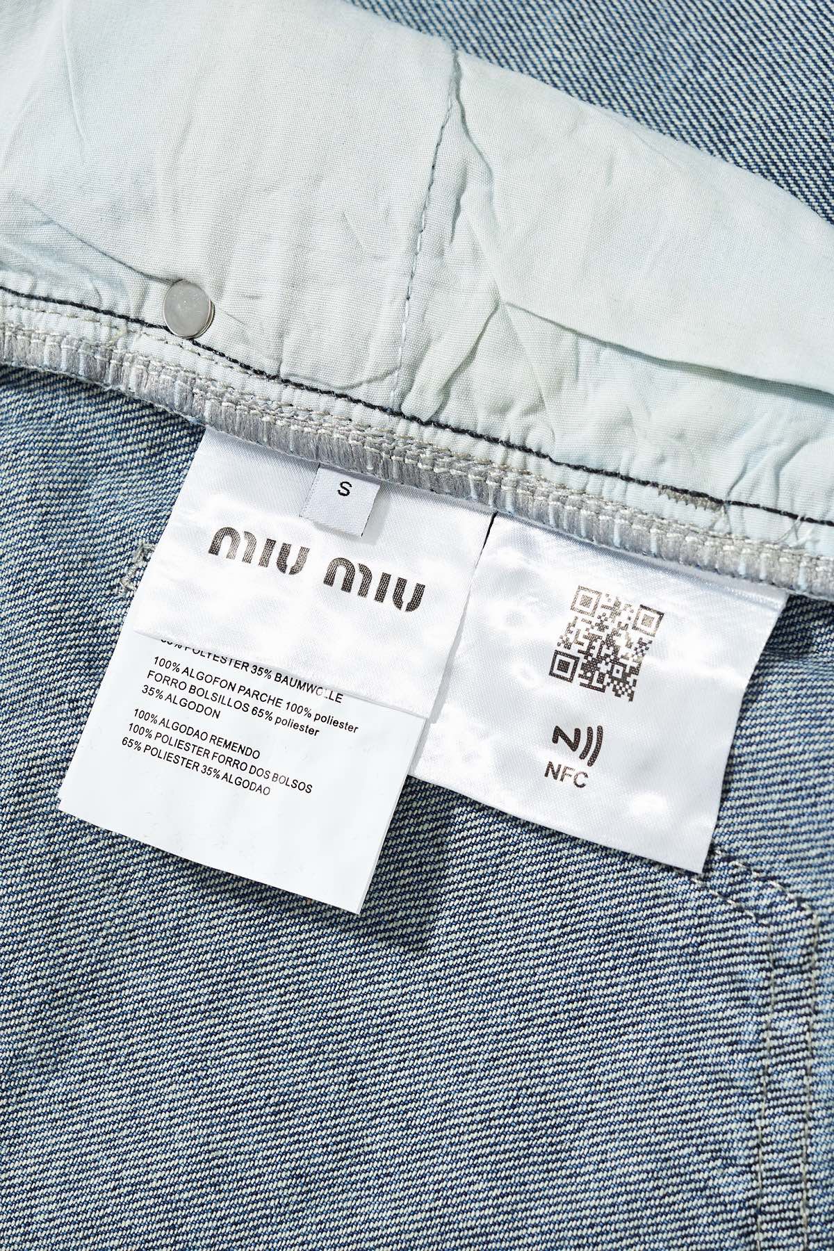 Miu Miu【新作入荷】星柄デニムパンツ　ズボン　男女兼用