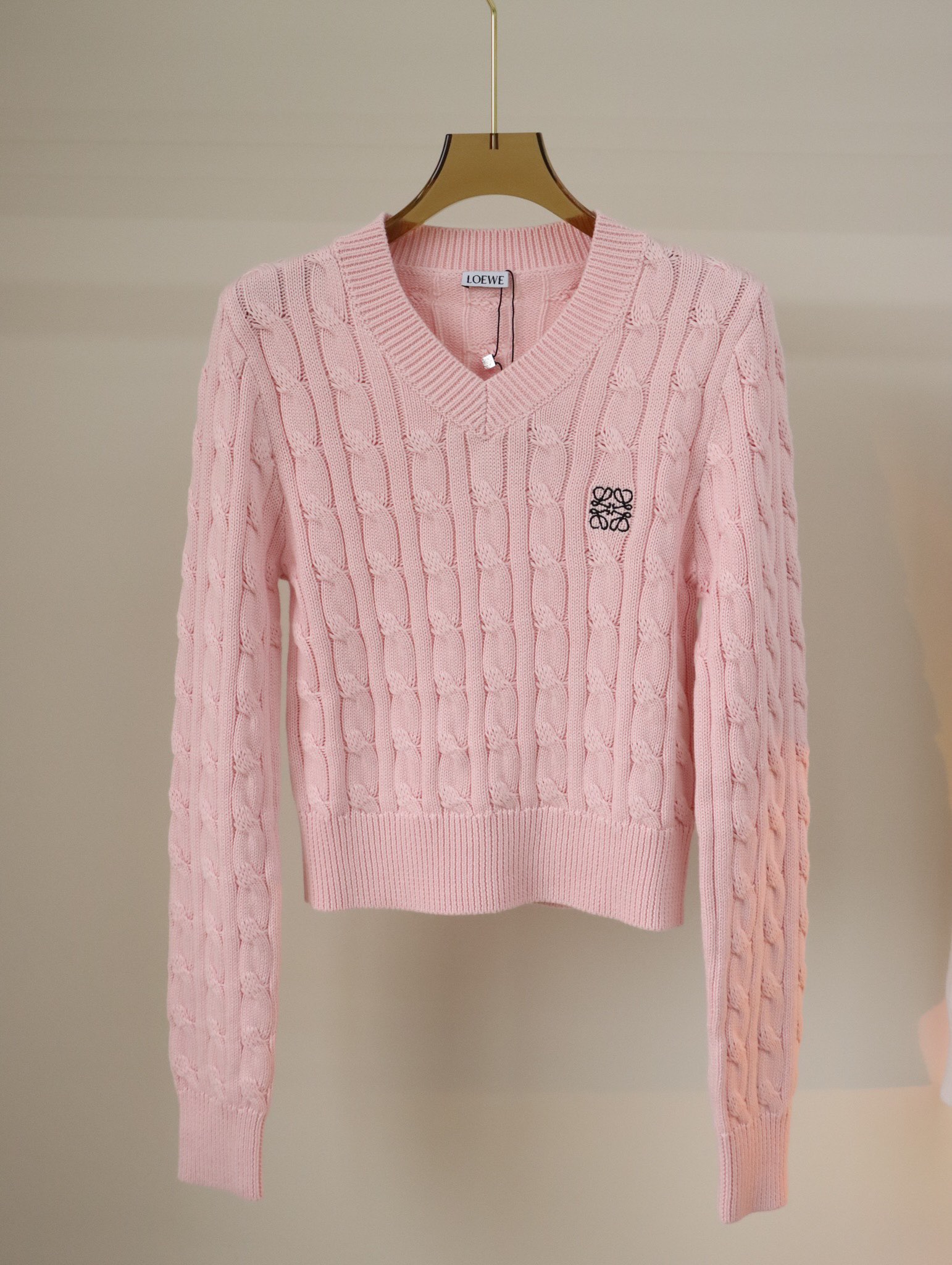 LOEWE ロエベ コットン セーター ニット ピンク 白 ネイビー 2色