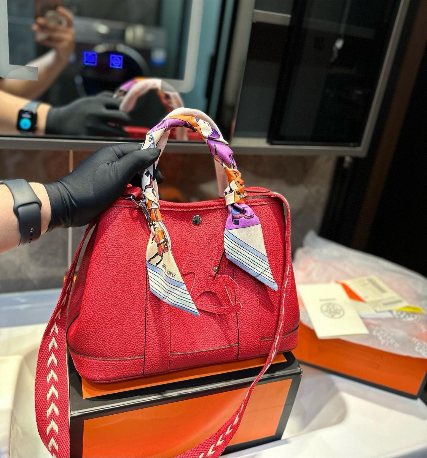 【シンプル】HERMESハンドバッグ ガーデン・パーティ30