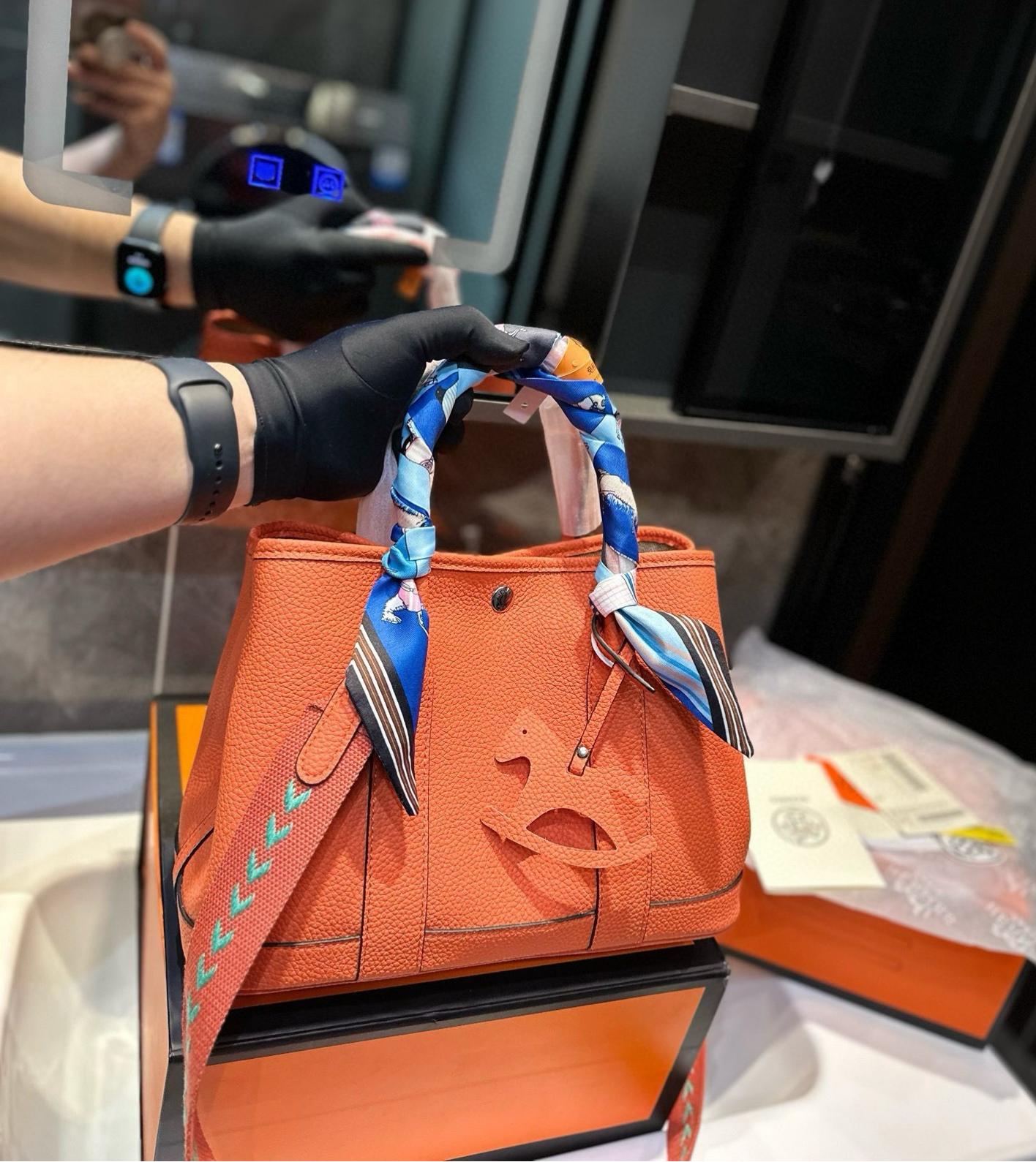 【シンプル】HERMESハンドバッグ ガーデン・パーティ30