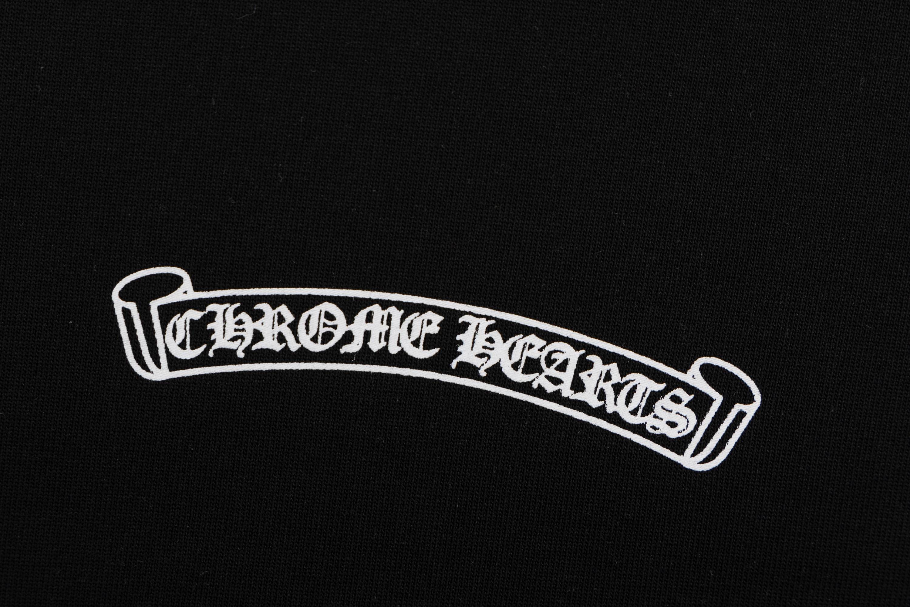 【Chrome Hearts】グラデーション ダガー Tシャツ 黒