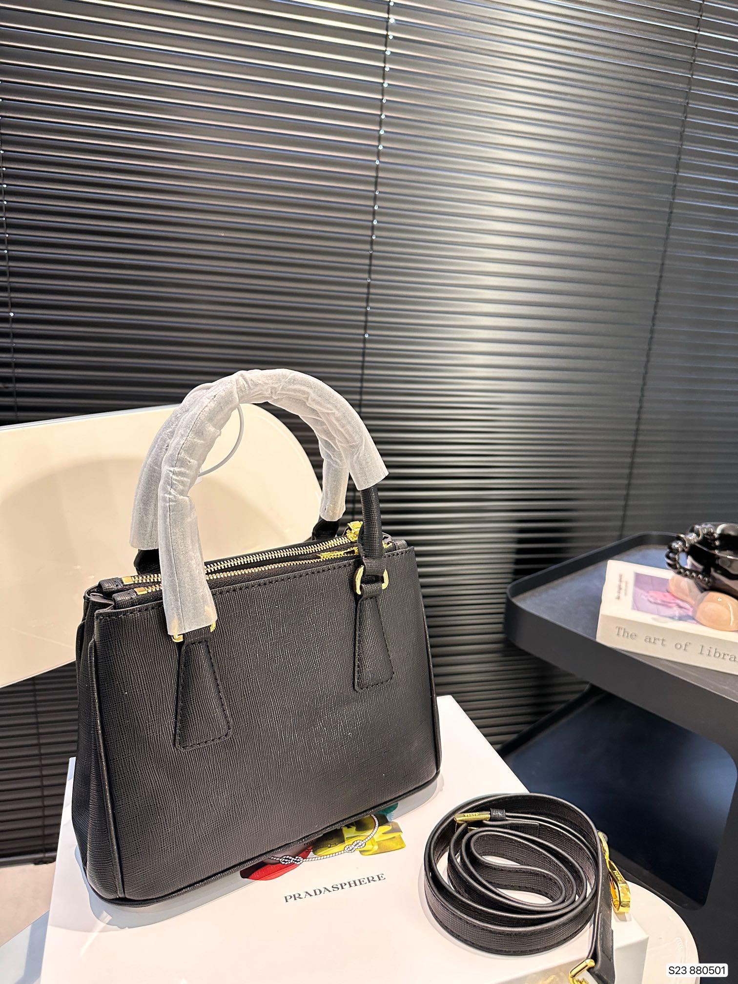 PRADA ガレリア サフィアーノレザー スモールバッグ