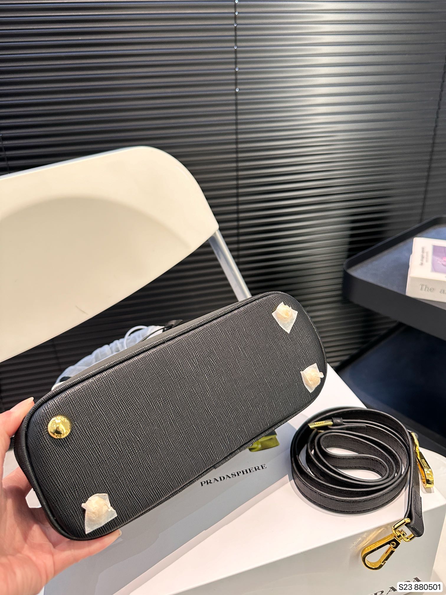 PRADA ガレリア サフィアーノレザー スモールバッグ