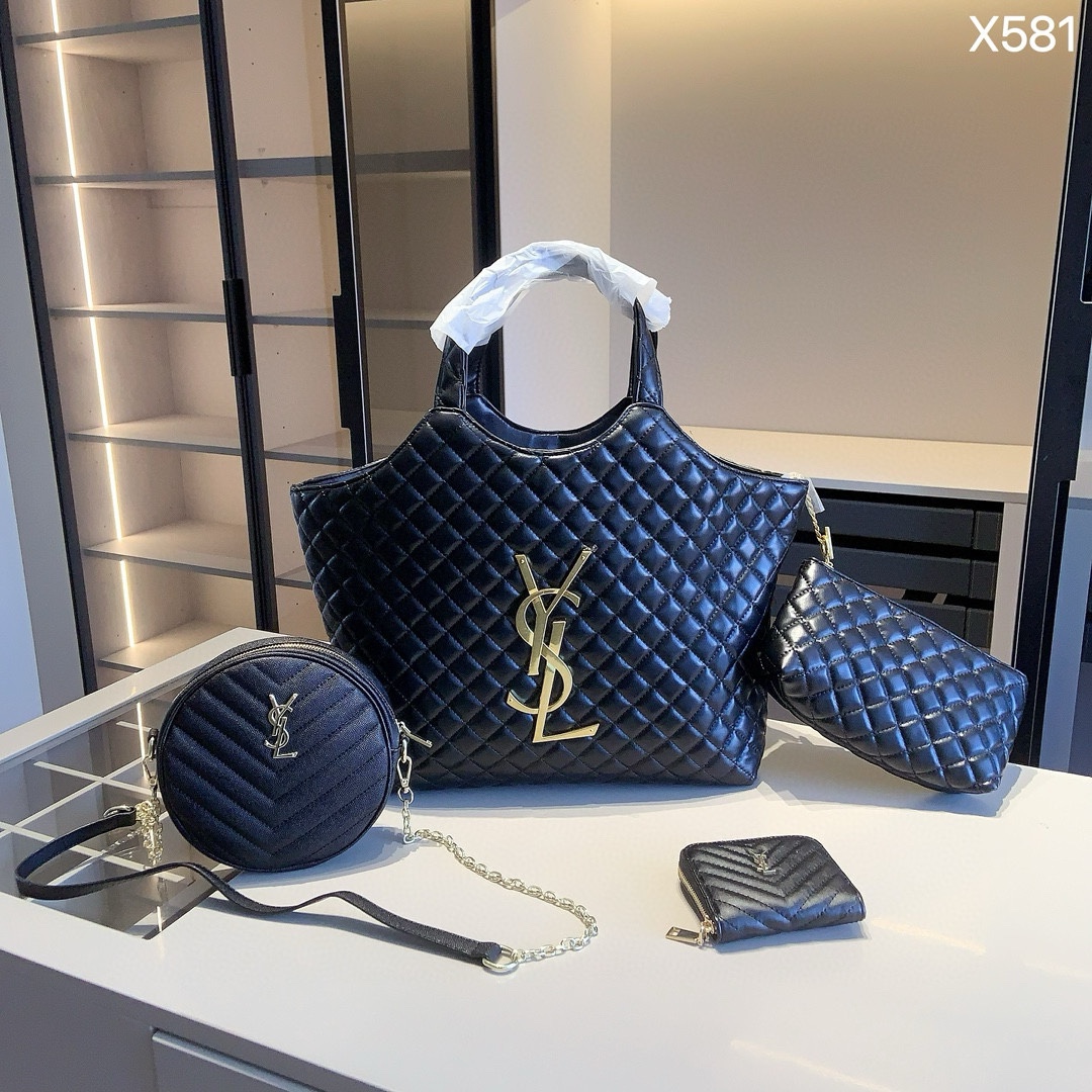 イブ　サンローラン　ショルダーバッグ　ゴールド　ブラック ゴールド（金色）系 Saint Laurent(サンローラン) バッグ