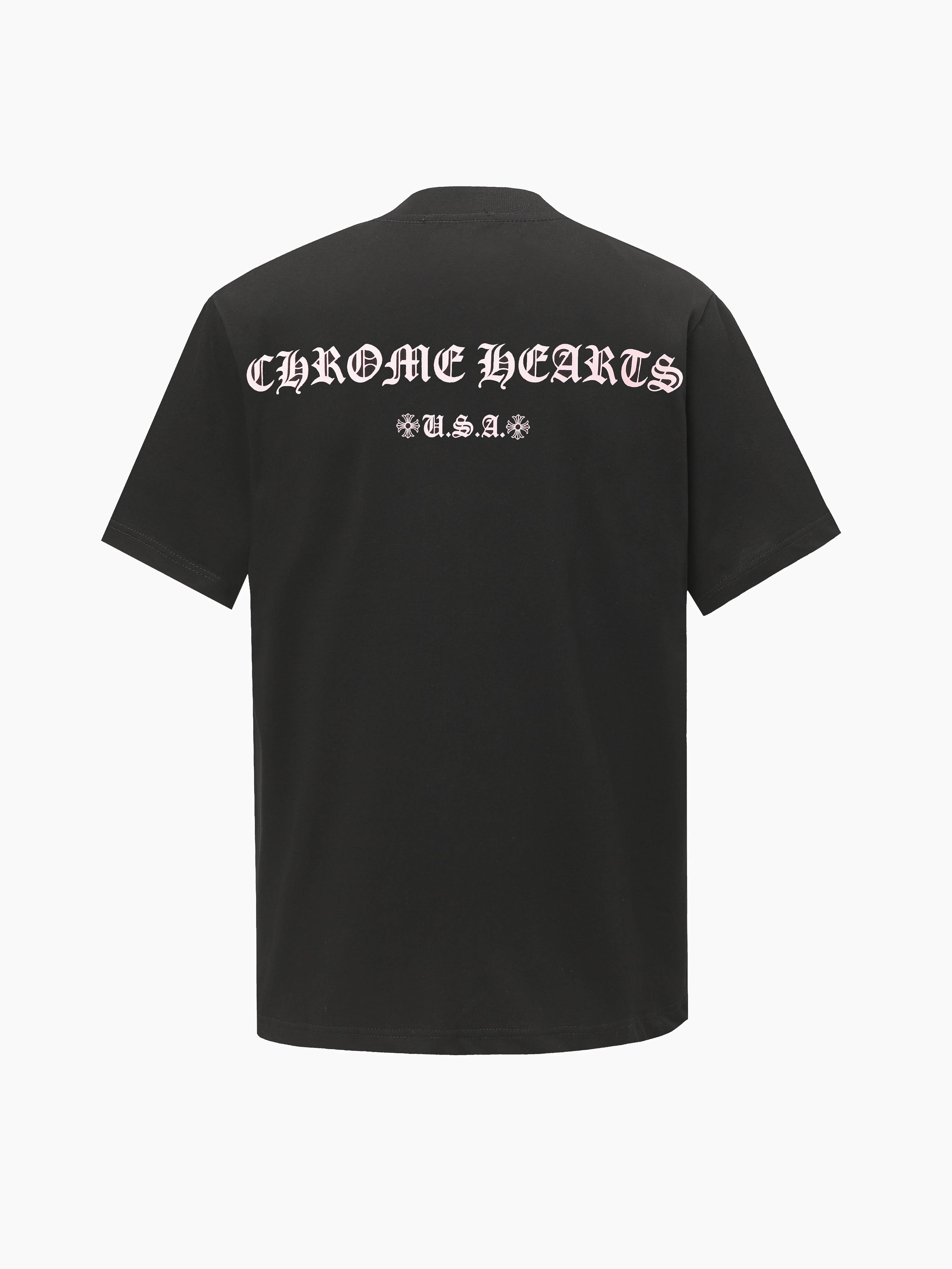 クロムハーツChrome Heart  Tシャツ黒&白  綿100%  zh0122
