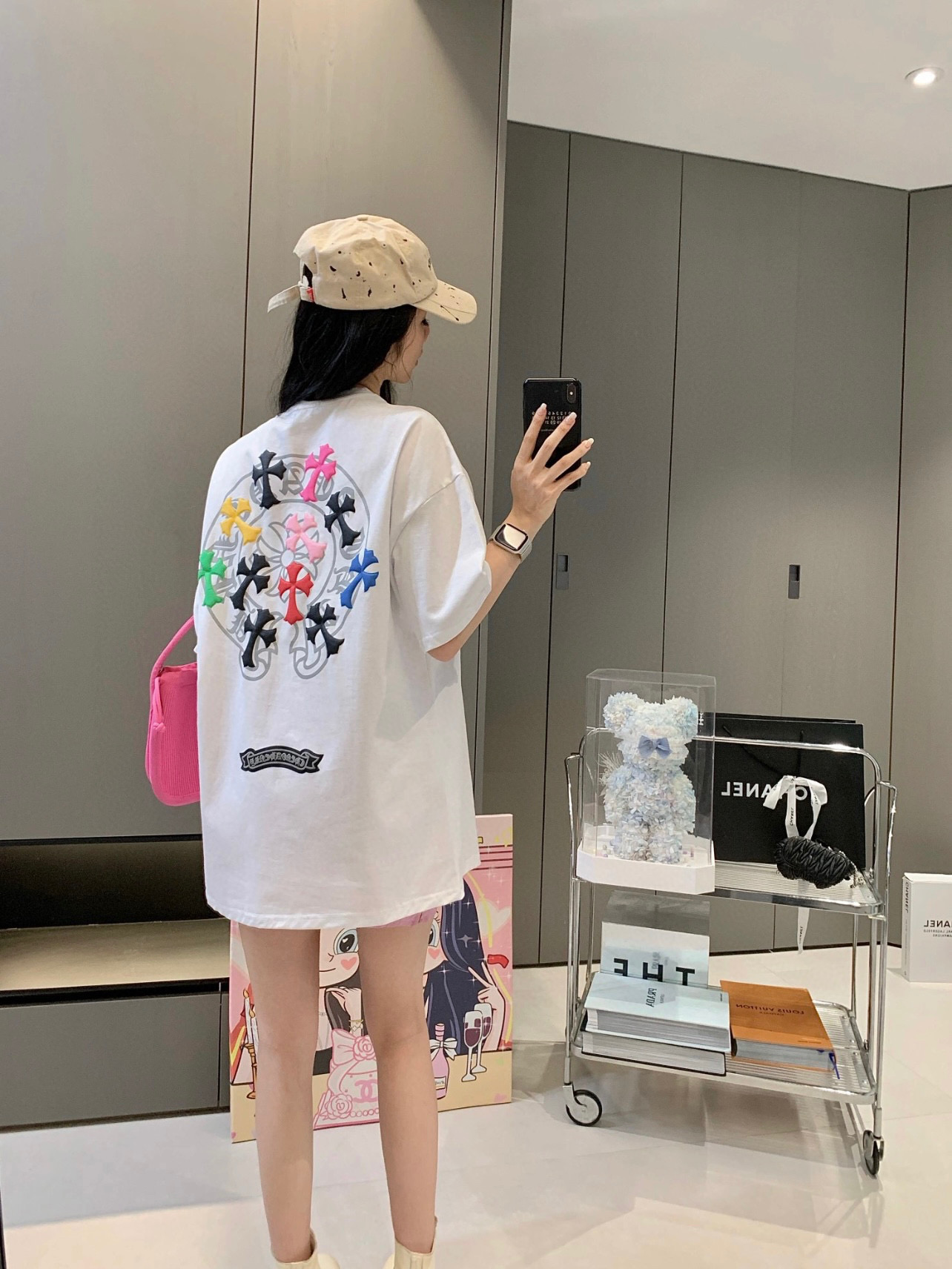 クロムハーツChrome Heart  Tシャツ黒&白  綿100%  zh0123