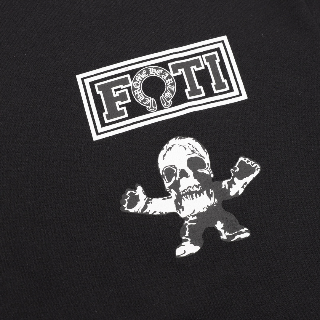 クロムハーツChrome Heart  Tシャツ黒&白  綿100%  zh0126