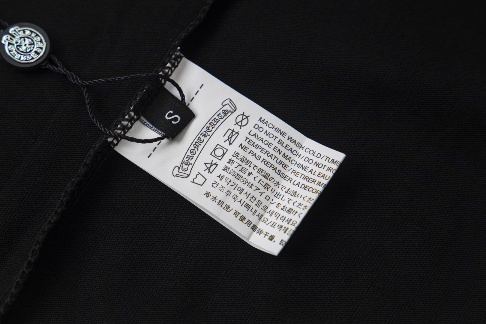 クロムハーツChrome Heart  Tシャツ　黒&白  2色　綿100%  zh0114