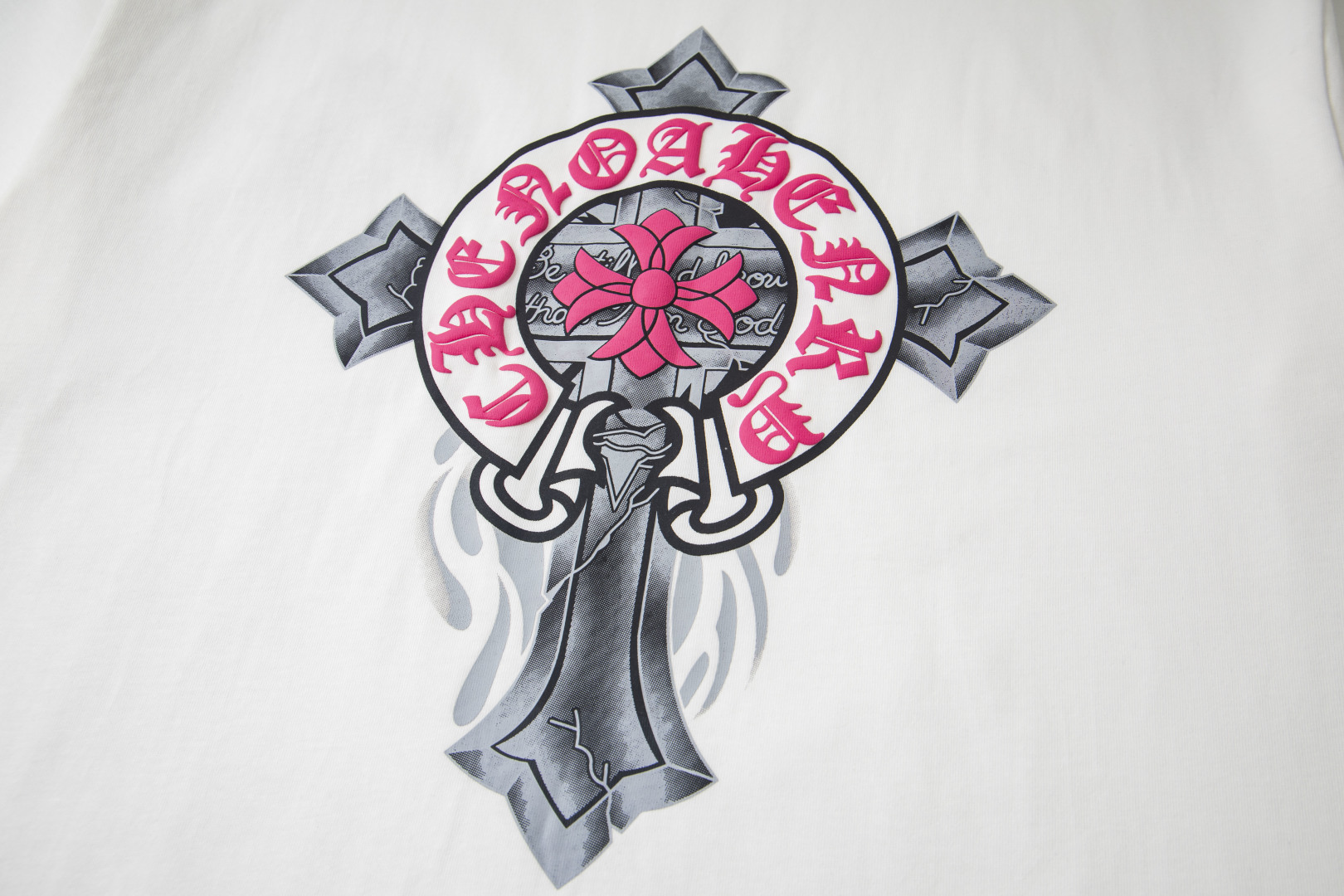 クロムハーツChrome Heart  Tシャツ　黒&白  2色　綿100%  zh0114