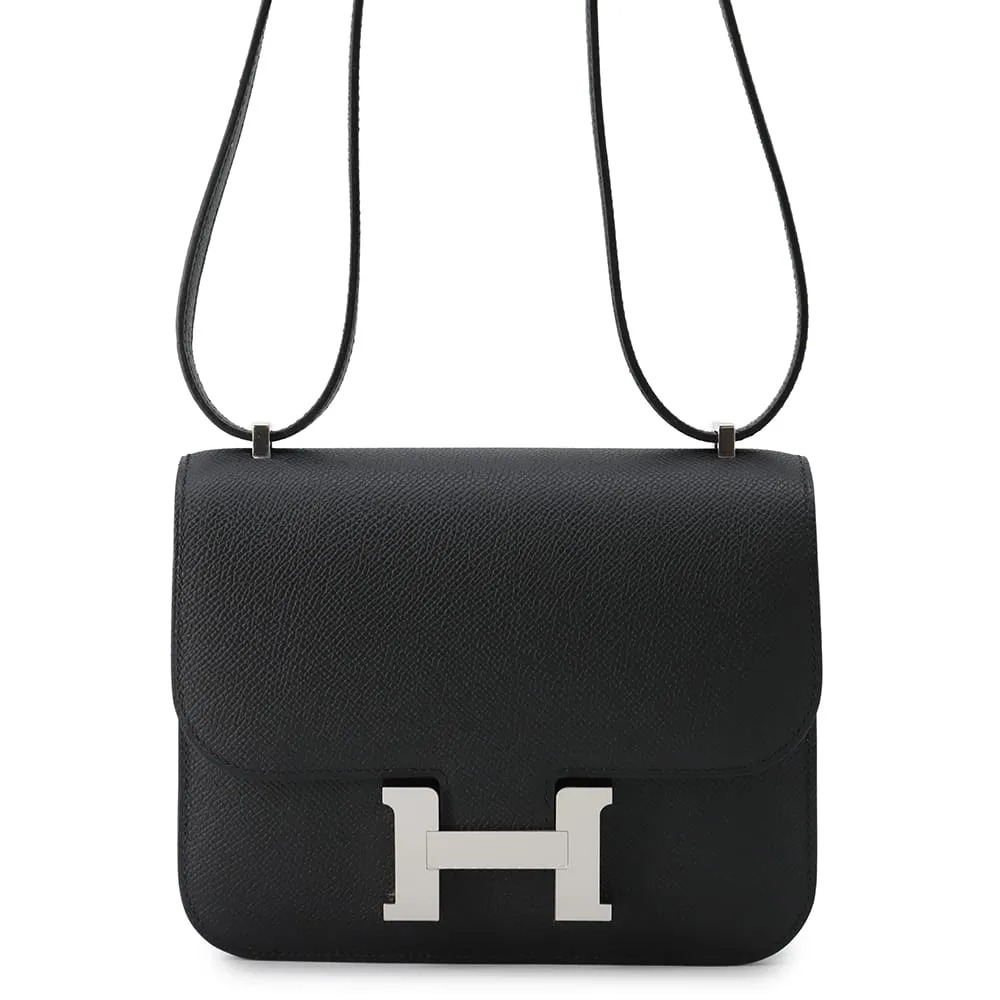 エルメス バッグ ◆新品◆ エルメス コンスタンス HERMES BAG エルメス ミニ コンスタンス3 ミロワール ブラック/シルバー金具 エプソン W刻印 黒 エルメス コンスタンス エルメス バッグ エルメス レディース 