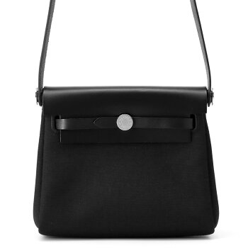 Herbag Zip 20 エールバック ミニショルダー ブラック　/シルバー金具 トワルアッシュヴァイキング/ヴァッシュハンター W刻印 