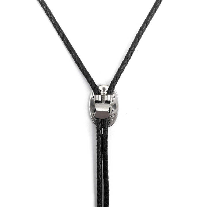 CHROME HEARTS (クロムハーツ) クロスレザーボロタイネックレス