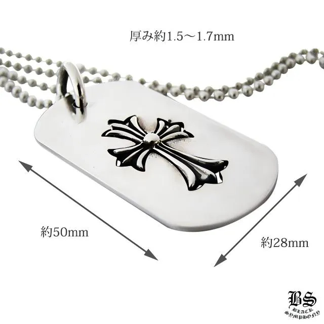 【CHROME HEARTS/クロムハーツ】クロムハーツ タイニーCHクロスカットアウトドッグタグ