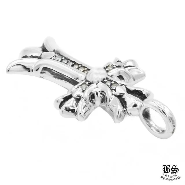【CHROME HEARTS/クロムハーツ】クロムハーツ ダブルCHクロスチャーム with パヴェダイヤモンド