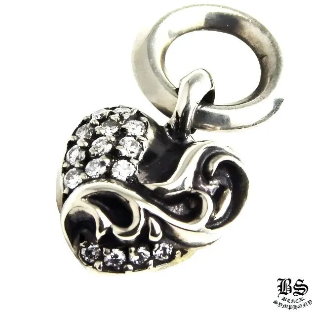 【CHROME HEARTS/クロムハーツ】クロムハーツ ハートチャーム with パヴェダイヤモンド