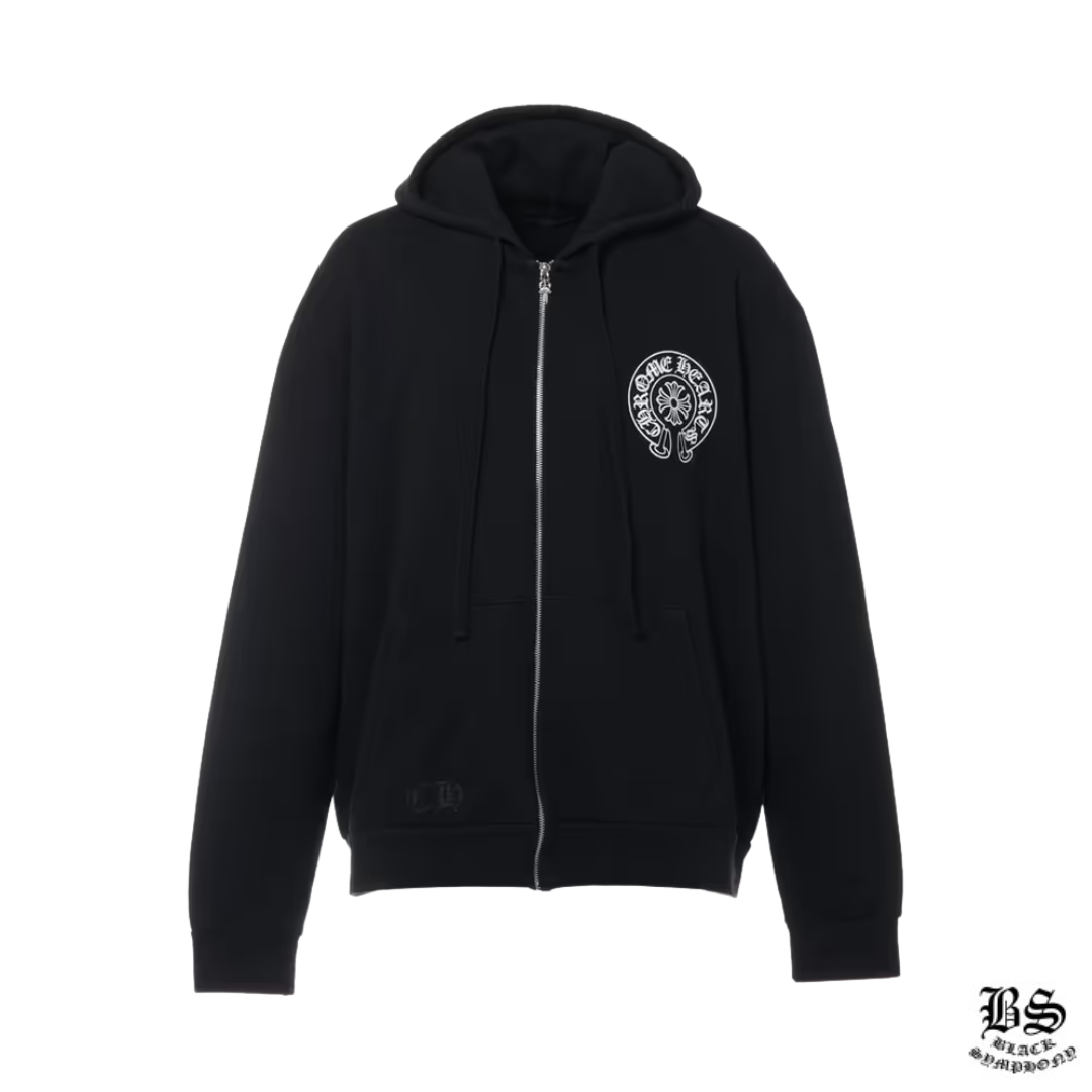 クロムハーツ パーカー コットン  ブラック ホースシュー マイアミ限定