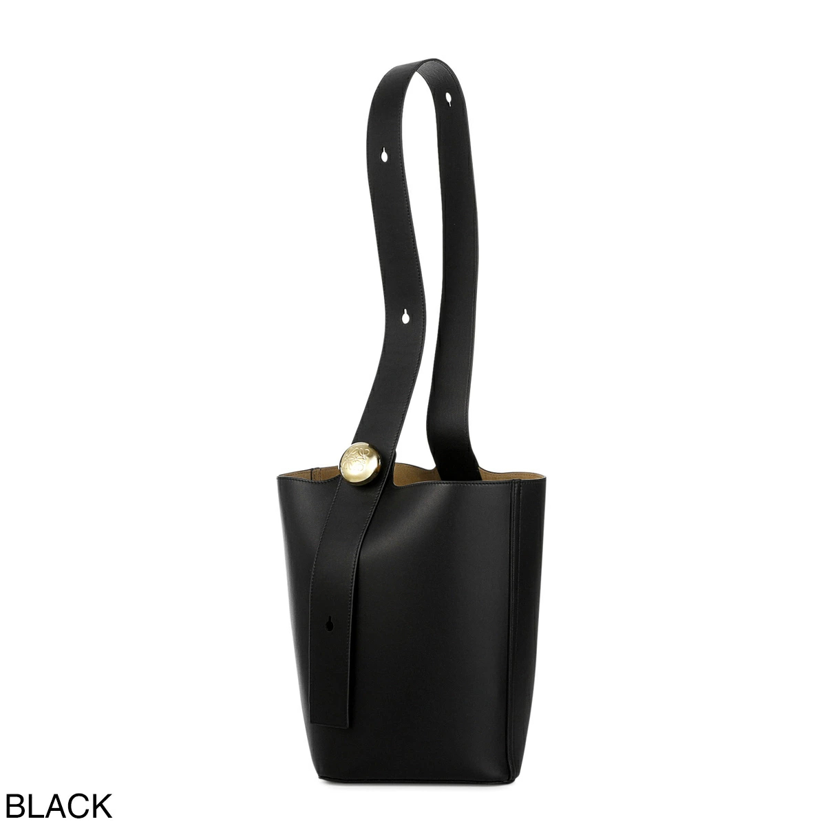 LOEWE ロエベ ミリタリーXS ブラック メッセンジャーバッグ 通勤コーデ