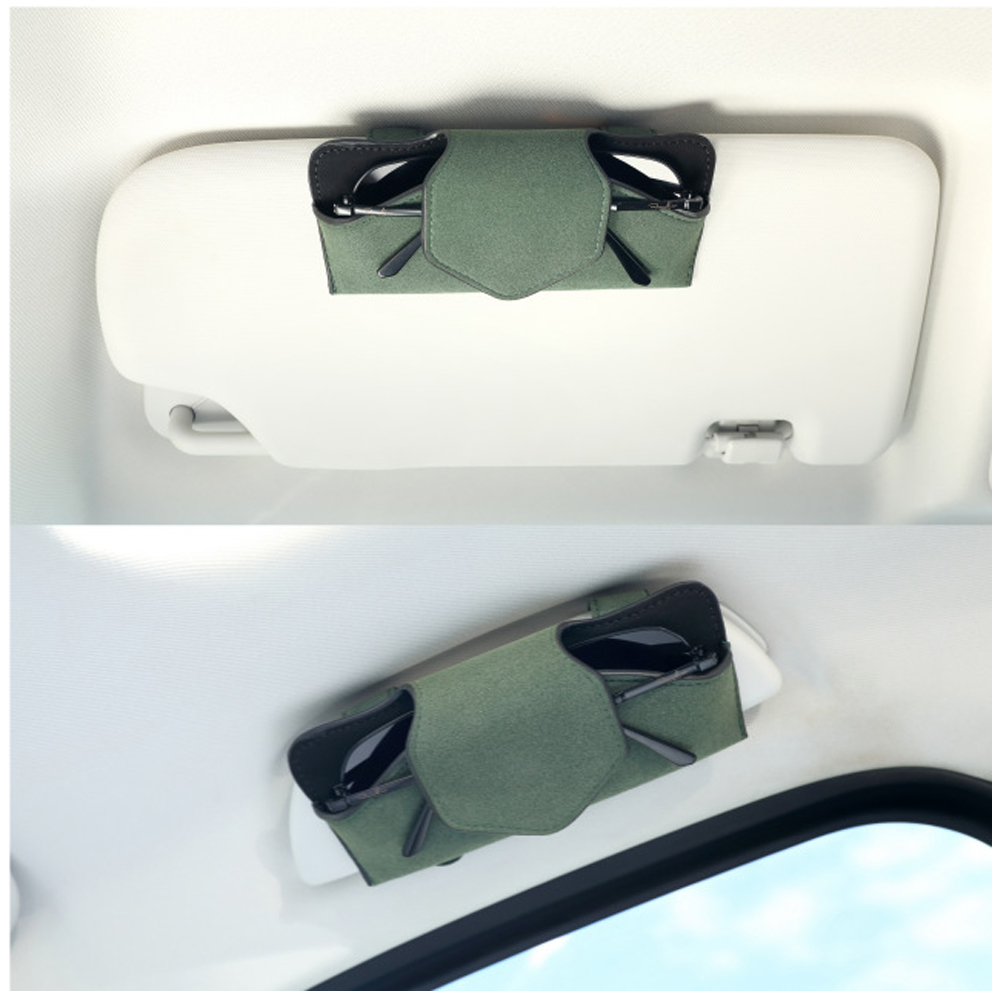PU CAR GLASSES HOLDER