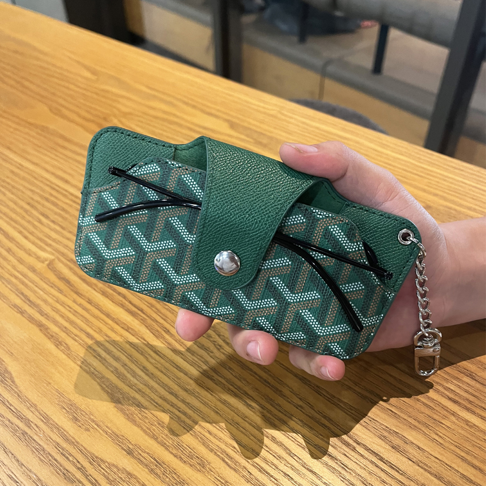 PU EYEWEAR POUCH WITH WRIST CHAIN