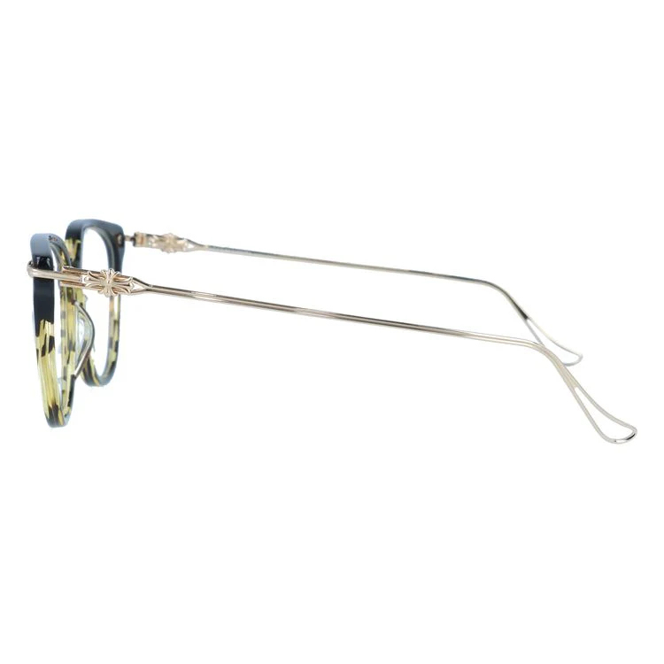 【Chrome Hearts】クロムハーツ メガネフレーム 伊達メガネ レギュラーフィット CHROME HEARTS THOT BK/VS-GP 52サイズ ウェリントン型 ユニセックス メンズ レディース