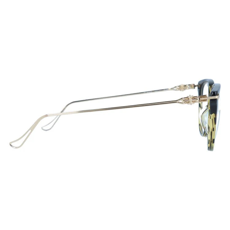 【Chrome Hearts】クロムハーツ メガネフレーム 伊達メガネ レギュラーフィット CHROME HEARTS THOT BK/VS-GP 52サイズ ウェリントン型 ユニセックス メンズ レディース