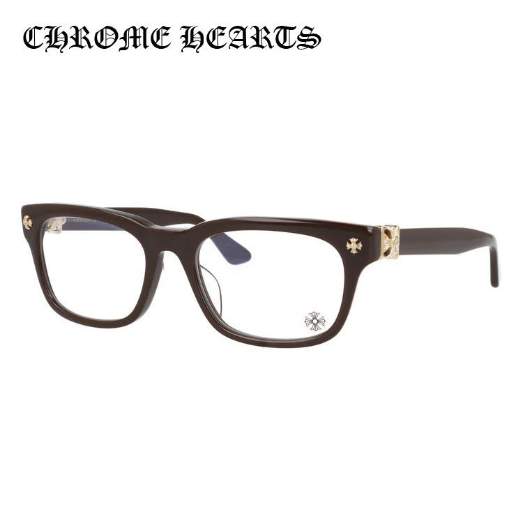 【Chrome Hearts】クロムハーツ メガネフレーム 伊達メガネ レギュラーフィット CHROME HEARTS VAGILANTE CLB 54サイズ CHプラス スクエア型 ユニセックス メンズ レディース